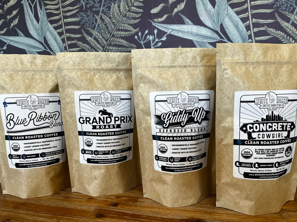 White Horse Coffee Subscription 4lbs/Month Fresh Coffee White