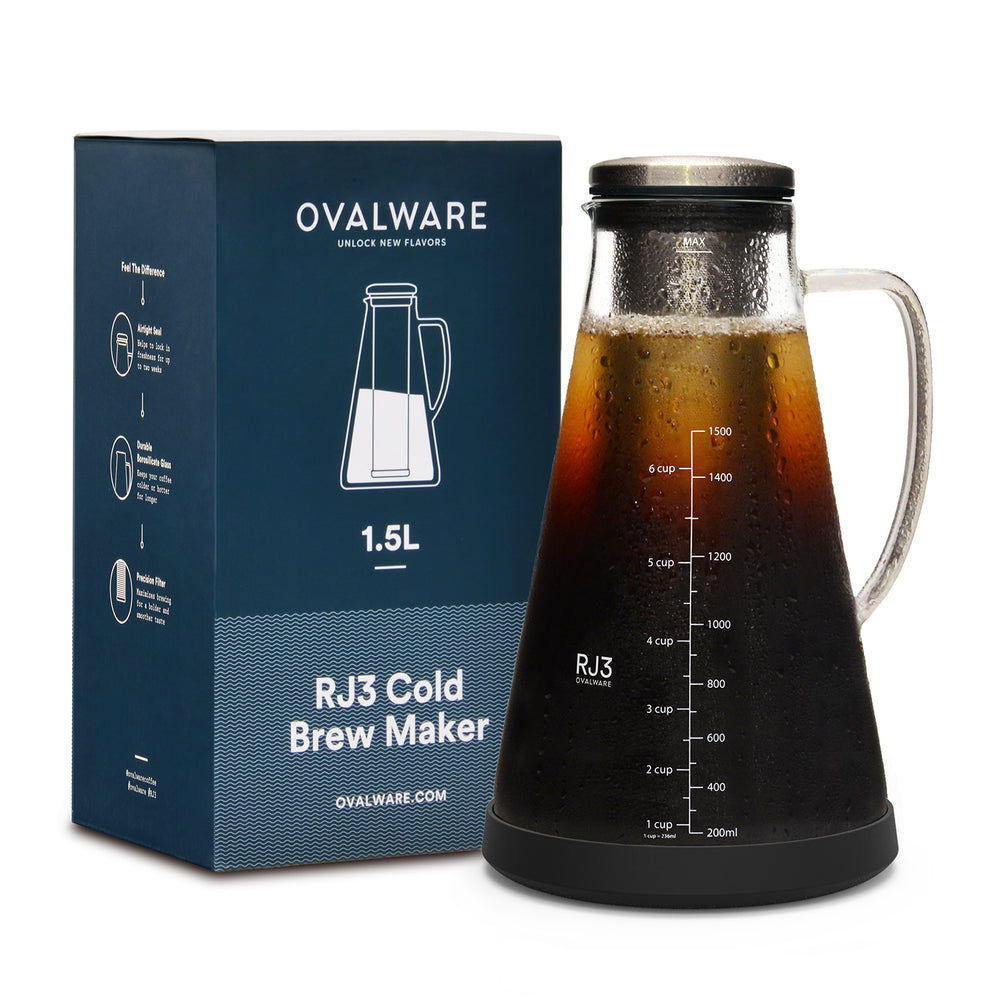 Ovalware Cold Brew Maker Artisan - Every cup feels like the best coffee shop franchise with equipment from White Horse Coffee Roasters.