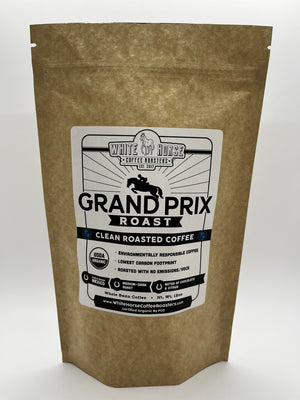 Grand Prix Roast Wholesale-Concrete Cowgirl Roast Organic Coffee | White Horse Coffee Roasters | Small Batch, Clean Roasted, Fair Trade Coffee