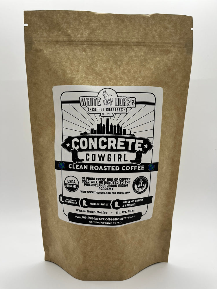 
                  
                    Concrete Cowgirl Roast Gourmet - Indulge in the luxury of coffee cafe franchise quality with each sip, brought to you by White Horse Coffee Roasters.
                  
                