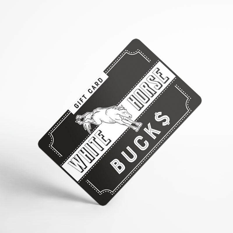 White Horse Digital Online Store E-Gift Card Exclusive Gift Cards - Perfect for coffee enthusiasts, this merch makes for the ultimate gift from White Horse Coffee Roasters.